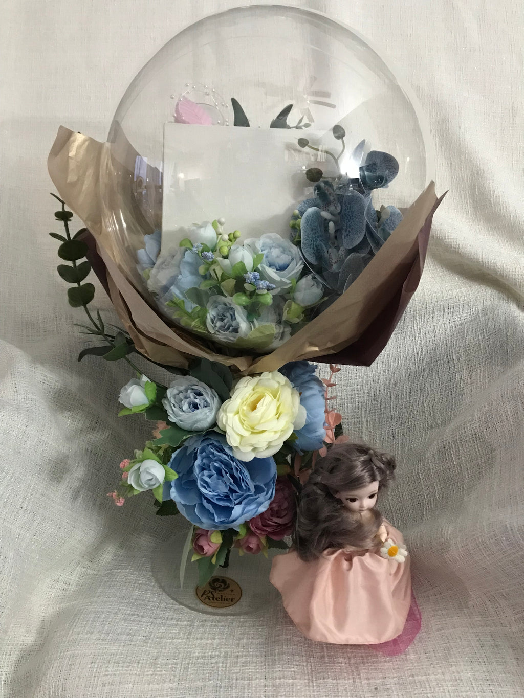 🌅 Isaac™️ — First Light Fetal Portrait in Floral Sphere